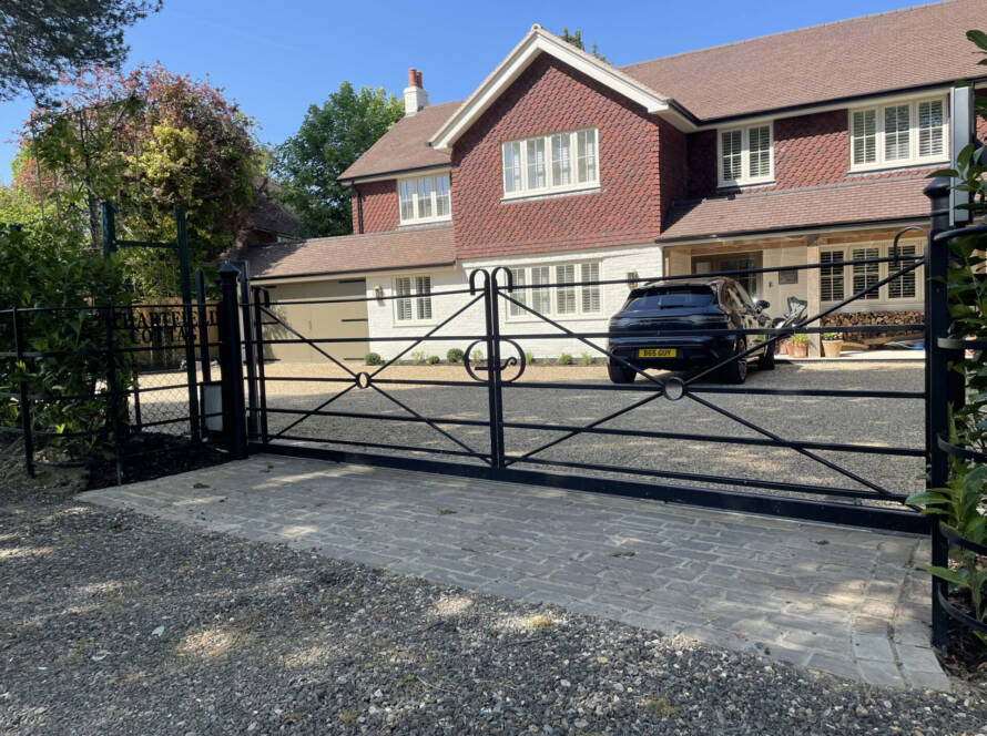 An example of the type of automated gates on offer at Fraser Gates
