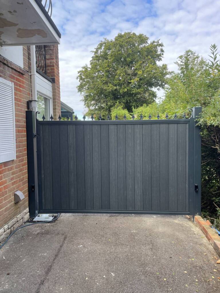 Composite swing gate in Camberley, Surrey