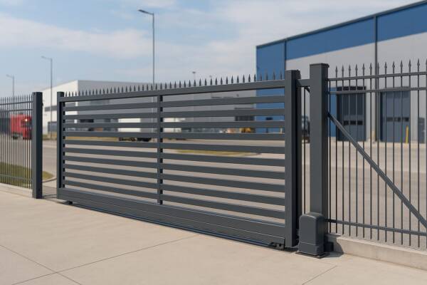 commercial sliding gates, commercial security gates