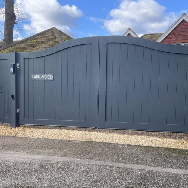 One of our automated electric gates securing a home