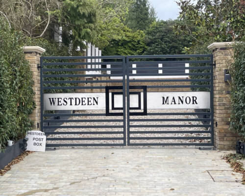 aluminium electric gate