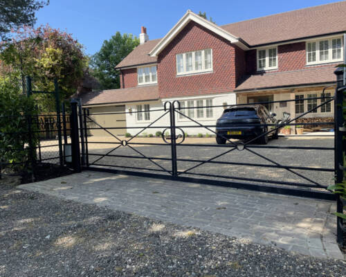 An example of the type of automated gates on offer at Fraser Gates